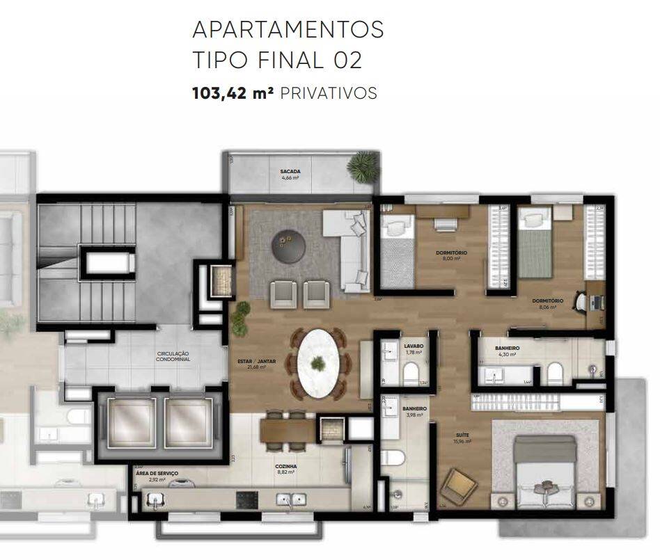 Apartamento à venda com 2 quartos, 87m² - Foto 12