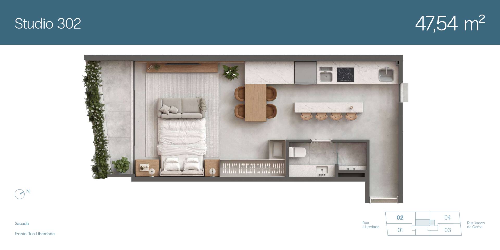 Apartamento à venda com 1 quarto, 41m² - Foto 25