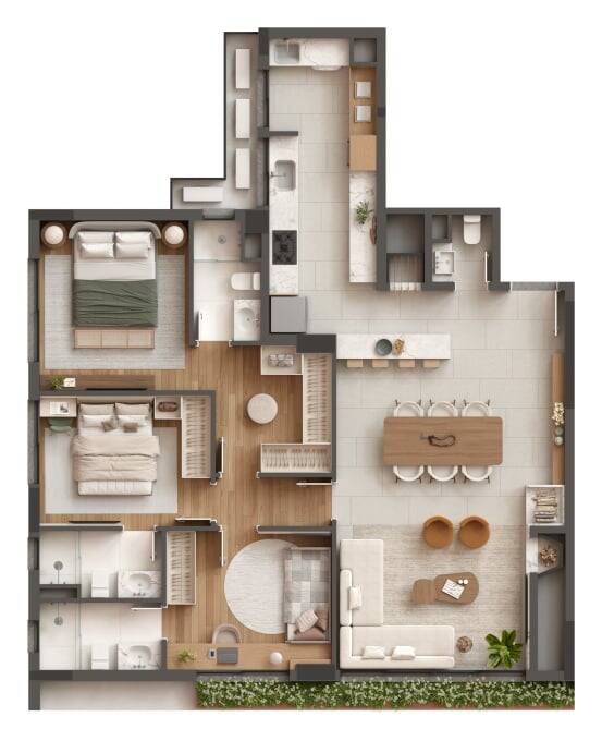 Apartamento, 3 quartos, 121 m² - Foto 29