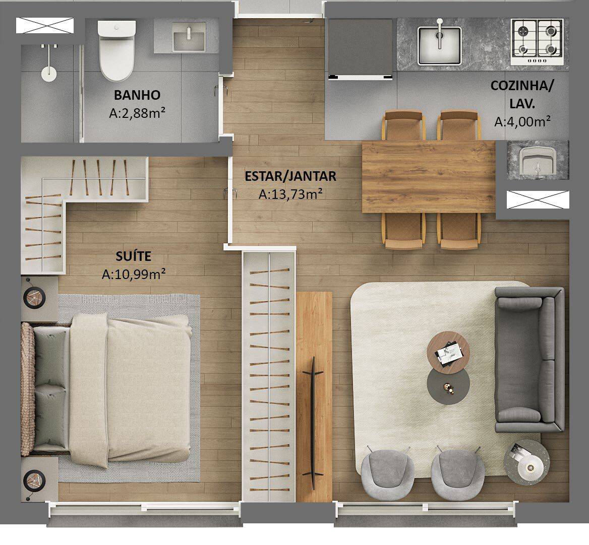 Apartamento, 2 quartos, 51 m² - Foto 15