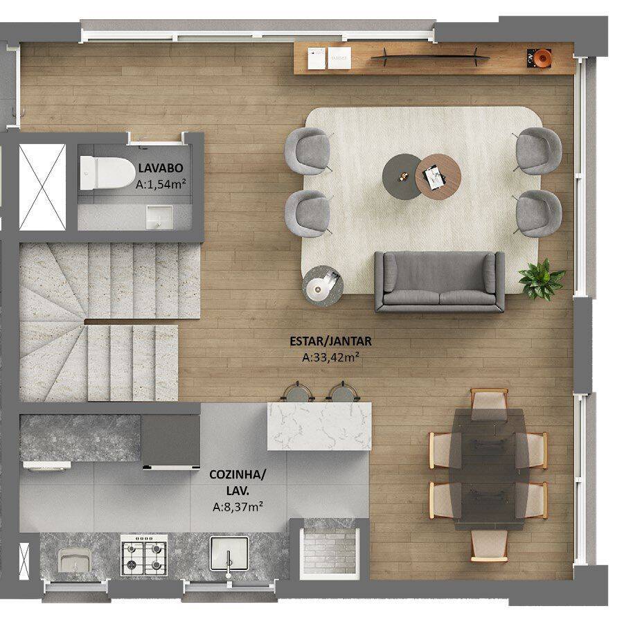 Apartamento, 2 quartos, 51 m² - Foto 19
