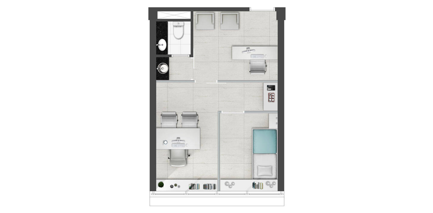 Conjunto Comercial-Sala à venda com 1 quarto, 37m² - Foto 20