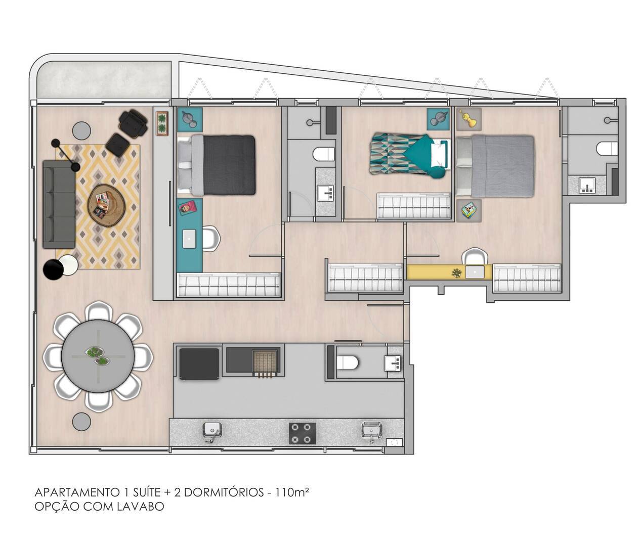Apartamento, 3 quartos, 110 m² - Foto 5
